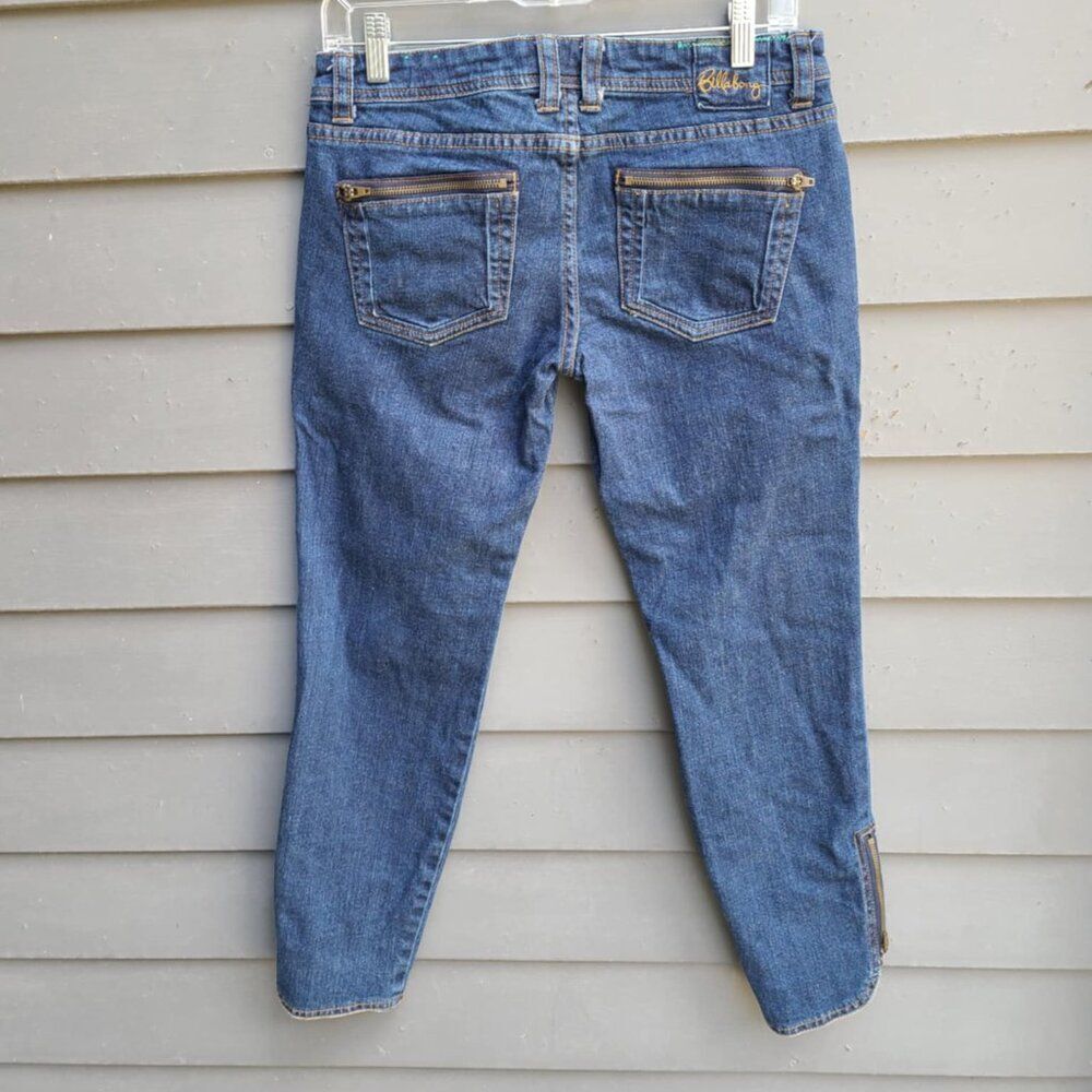Billabong The Skinny Jean with Zipper Accents size 7 - Picture 5 of 15